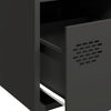 Schwarze Anrichte Madalyn 68x39x73,5cm (kaltgewalzter Stahl)