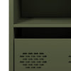 Sideboard Madalyn olivgrün 68x39x73,5cm (kaltgewalzter Stahl)