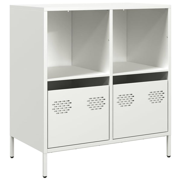 Weißes Sideboard Madalyn 68x39x73,5cm (kaltgewalzter Stahl)