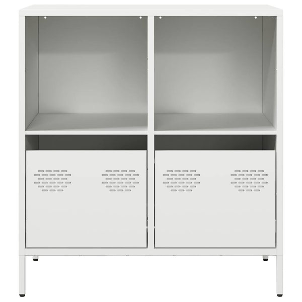 Weißes Sideboard Madalyn 68x39x73,5cm (kaltgewalzter Stahl)