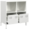 Weißes Sideboard Madalyn 68x39x73,5cm (kaltgewalzter Stahl)
