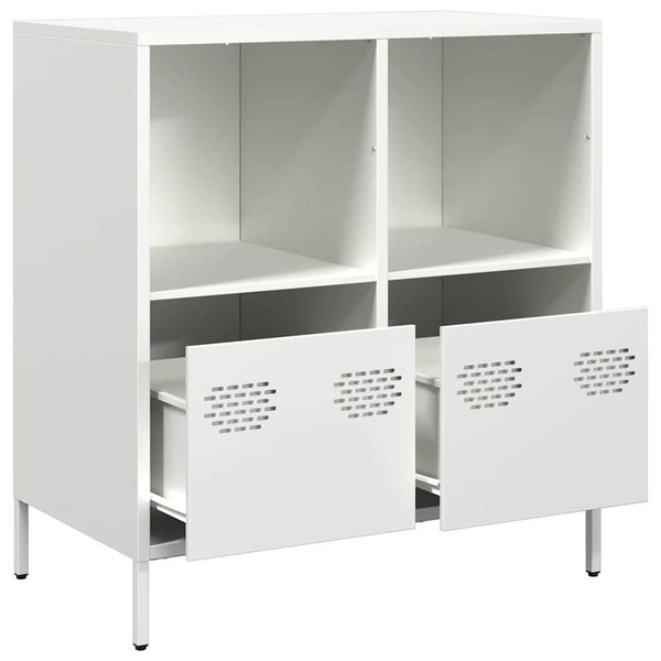 Weißes Sideboard Madalyn 68x39x73,5cm (kaltgewalzter Stahl)