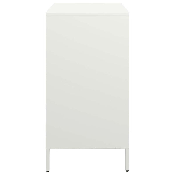 Weißes Sideboard Madalyn 68x39x73,5cm (kaltgewalzter Stahl)