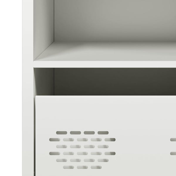 Weißes Sideboard Madalyn 68x39x73,5cm (kaltgewalzter Stahl)