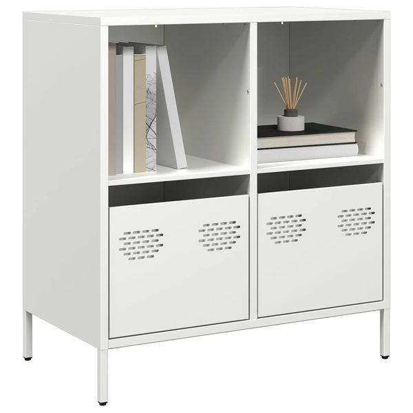 Weißes Sideboard Madalyn 68x39x73,5cm (kaltgewalzter Stahl)