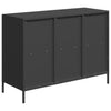 Schwarzes Sideboard Madalyn 101,5x39x73,5cm (kaltgewalzter Stahl)