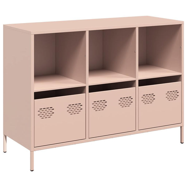 Pinke Kommode Madalyn 101,5x39x73,5cm (kaltgewalzter Stahl)