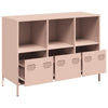 Pinke Kommode Madalyn 101,5x39x73,5cm (kaltgewalzter Stahl)