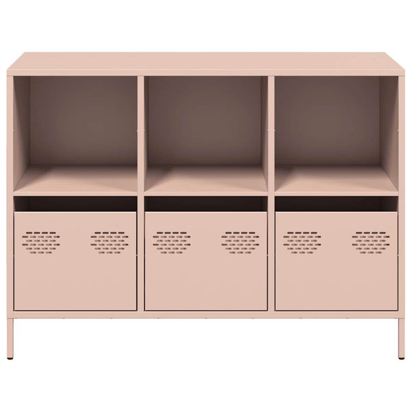 Pinke Kommode Madalyn 101,5x39x73,5cm (kaltgewalzter Stahl)