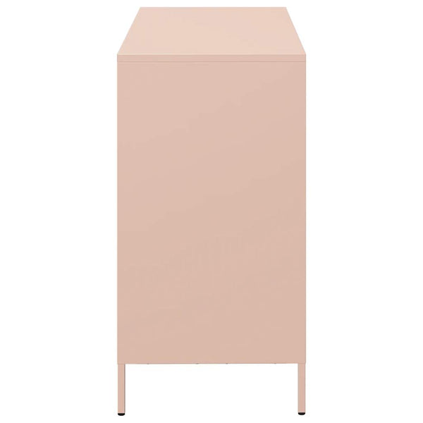 Pinke Kommode Madalyn 101,5x39x73,5cm (kaltgewalzter Stahl)