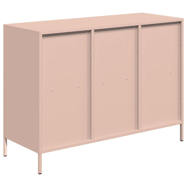 Pinke Kommode Madalyn 101,5x39x73,5cm (kaltgewalzter Stahl)