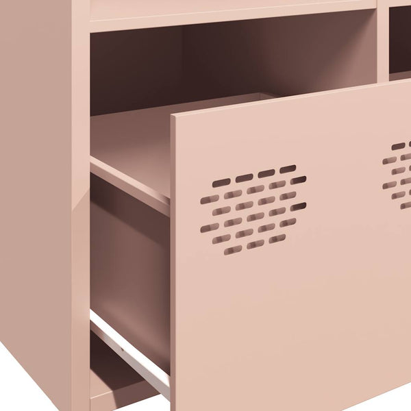 Pinke Kommode Madalyn 101,5x39x73,5cm (kaltgewalzter Stahl)