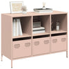 Pinke Kommode Madalyn 101,5x39x73,5cm (kaltgewalzter Stahl)