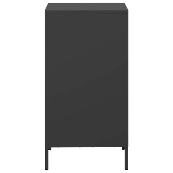 Schwarze Kommode Annette 35x39x73,5cm (kaltgewalzter Stahl)
