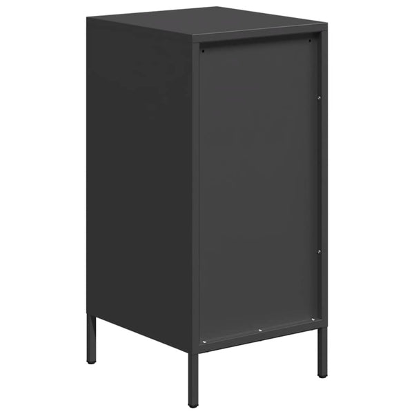 Schwarze Kommode Annette 35x39x73,5cm (kaltgewalzter Stahl)