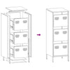 Rosa Schrank Dzidra 39x35x103,5cm (Stahl)