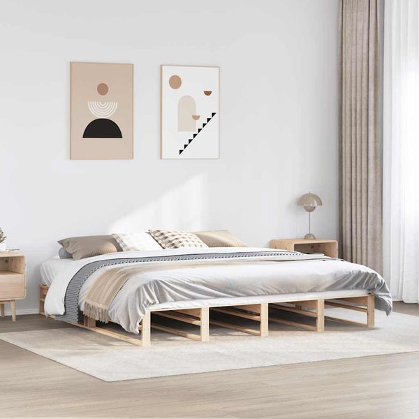 Bettgestell Miridel 200x200cm (Kiefer)