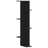 Schwarzes Wandregal Clarine 36,5x36,5x140cm (Holz)