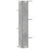 Wandeckregal Clarine, betonfarben, 36,5x36,5x140cm (Holz)