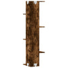 Räuchereichen-Wandeckregal Clarine 36,5x36,5x140cm (Holz)