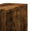 Räuchereichen-Wandeckregal Clarine 36,5x36,5x140cm (Holz)