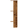 Wand-Eckregal Clarine 36,5x36,5x140cm (Altholz, Holz)