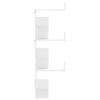 Weißes Wandregal Constantinela 45x45x147cm (Holz)