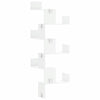 Weißes Wandregal Constantinela 45x45x147cm (Holz)