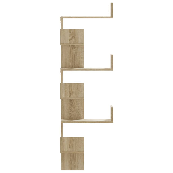 Wandeckregal Sonoma-Eiche Constantinela 45x45x147cm (Holz)