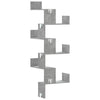 Betongraues Wand-Eckregal Constantinela 45x45x147cm (Holz)