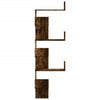 Räuchereiche Wand Eckregal Constantinela 45x45x147cm (Holz)