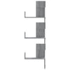 Graues Wand-Eckregal Constantinela 45x45x147cm (Holz)
