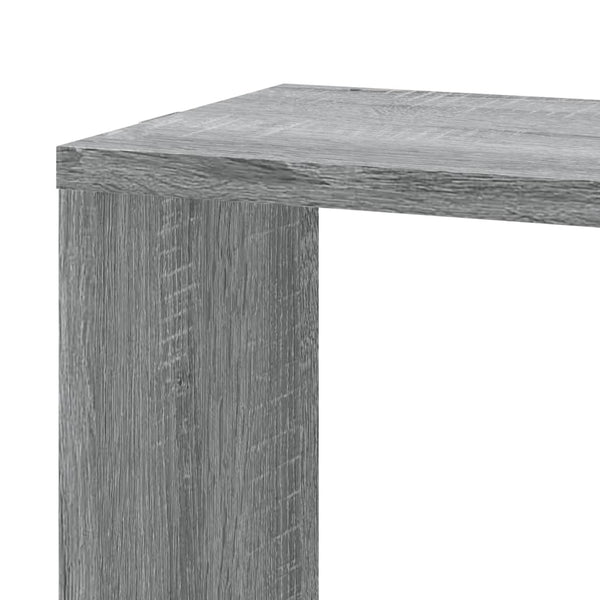 Graues Wand-Eckregal Constantinela 45x45x147cm (Holz)