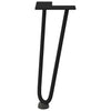 Mardini Tischbeine Schwarz Haarnadelbeine 30 cm (4 Stück massiver Stahl)