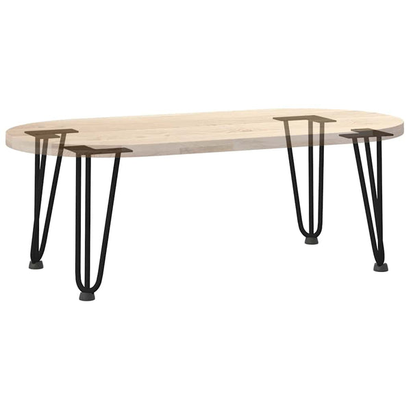 Mardini Haarnadel Tischbeine schwarz 30cm (4 Stück massiver Stahl)