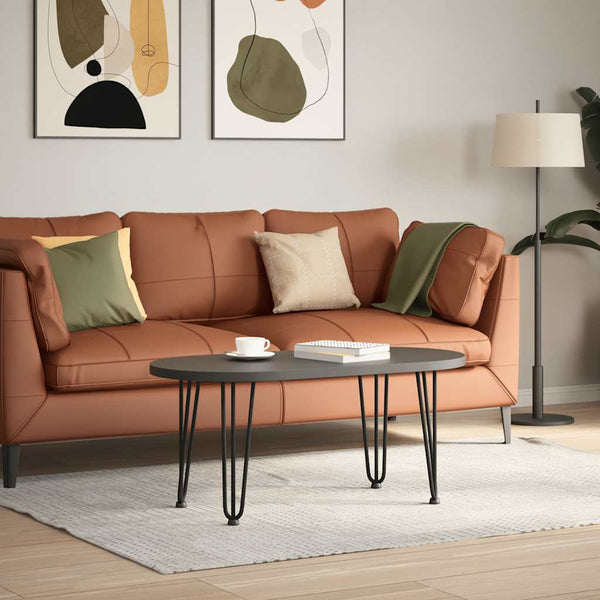 Mardini Tischbeine Schwarz Haarnadel 42cm (4 Stück massiver Stahl)