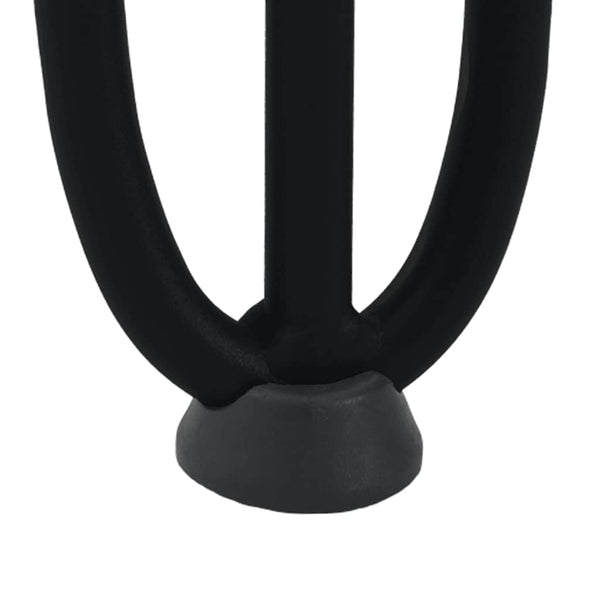 Mardini Tischbeine Schwarz Haarnadel 42cm (4 Stück massiver Stahl)