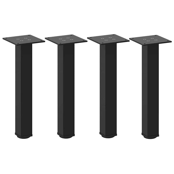 Schwarze Sofatischbeine Mujdedin 42-44 cm (4 Stück Stahl)