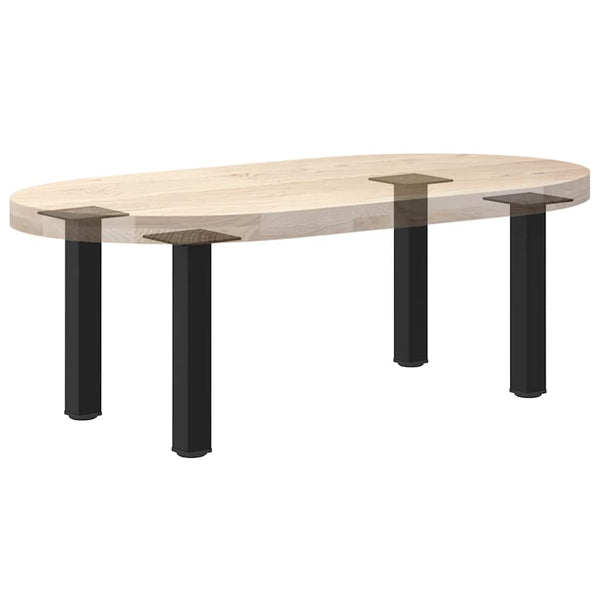 Schwarze Sofatischbeine Mujdedin 42-44 cm (4 Stück Stahl)