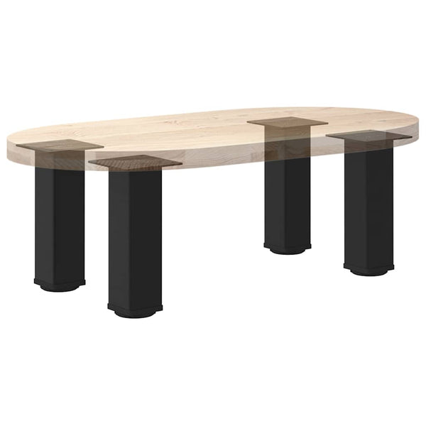 Schwarze Couchtischbeine Mujdedin 30-32cm (4 Stahlbeine)