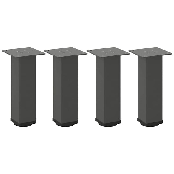 Anthrazit Couchtischbeine Mujdedin 42-44cm (4 Stück, Stahl)