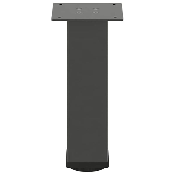Anthrazit Couchtischbeine Mujdedin 42-44cm (4 Stück, Stahl)