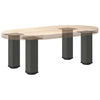Anthrazit Couchtischbeine Mujdedin 42-44cm (4 Stück, Stahl)
