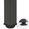 Anthrazit Couchtischbeine Mujdedin 42-44cm (4 Stück, Stahl)