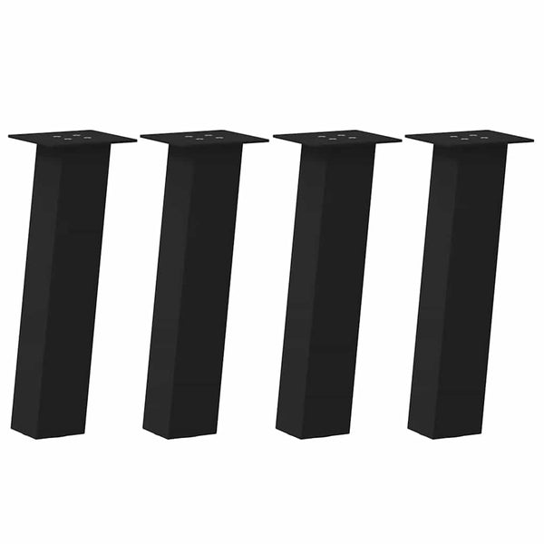Schwarze Couchtischbeine Cheryl 42 cm (4 Stück, Stahl)