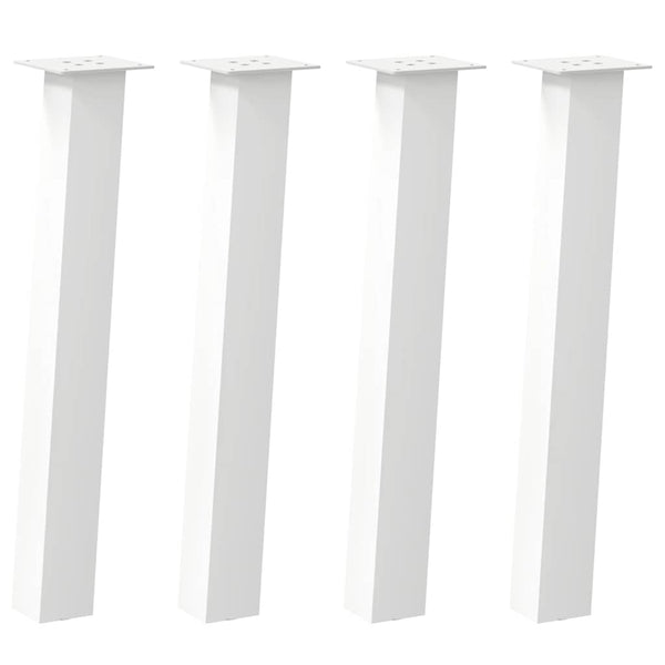 Valkoiset jalat konsolipöydälle Cheryl 72cm (4 kpl, teräs)