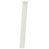 Valkoiset jalat konsolipöydälle Cheryl 72cm (4 kpl, teräs)