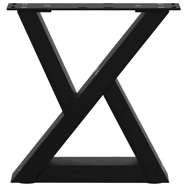 Musta sohvapöydän jalat Ghida 40x(30-31,3)cm (2 kpl teräs)