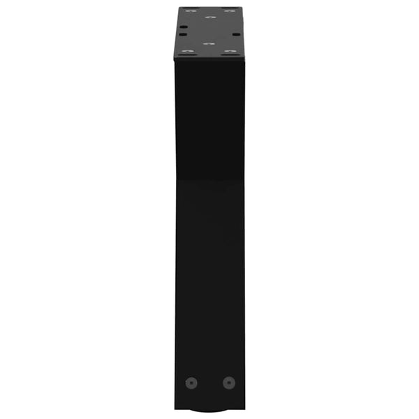 Musta sohvapöydän jalat Ghida 40x(30-31,3)cm (2 kpl teräs)