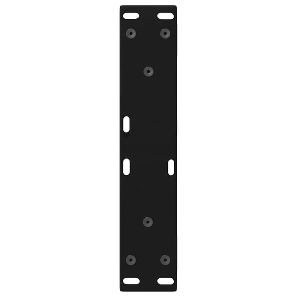 Musta sohvapöydän jalat Ghida 40x(30-31,3)cm (2 kpl teräs)